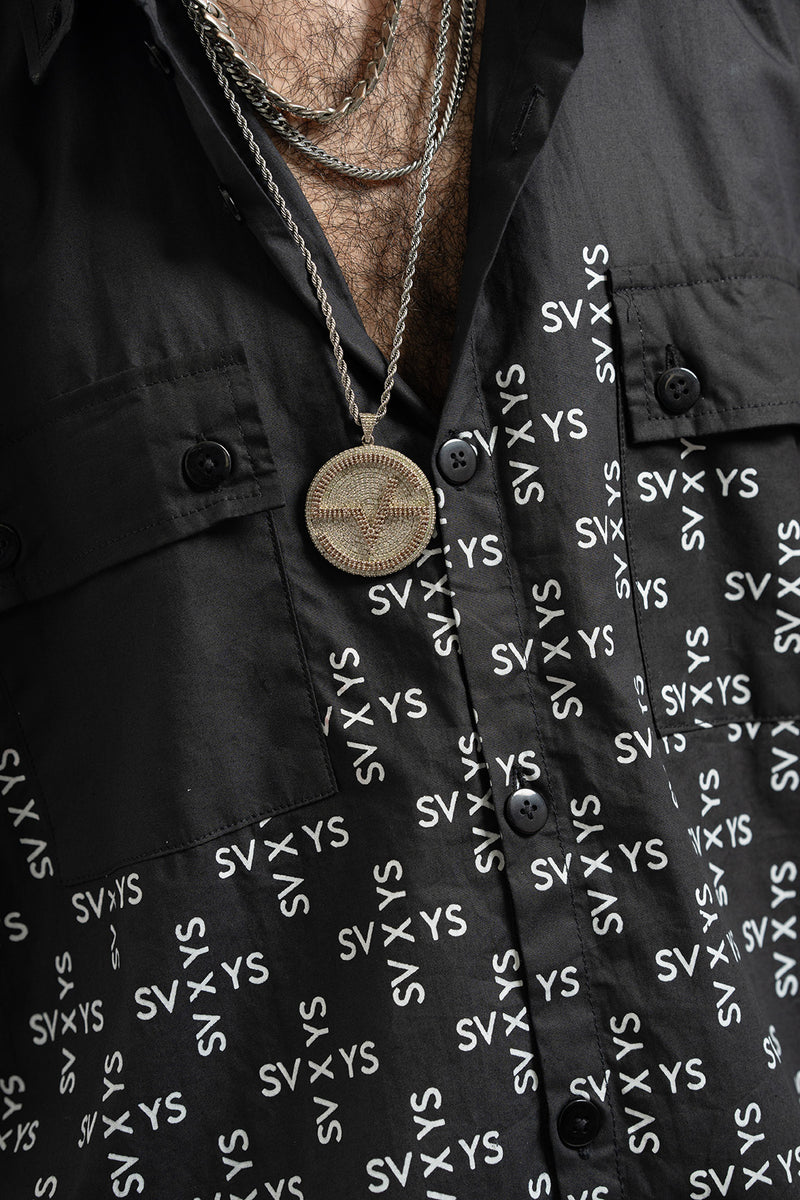 SV X YS Upscale Button Down Shirt | Black